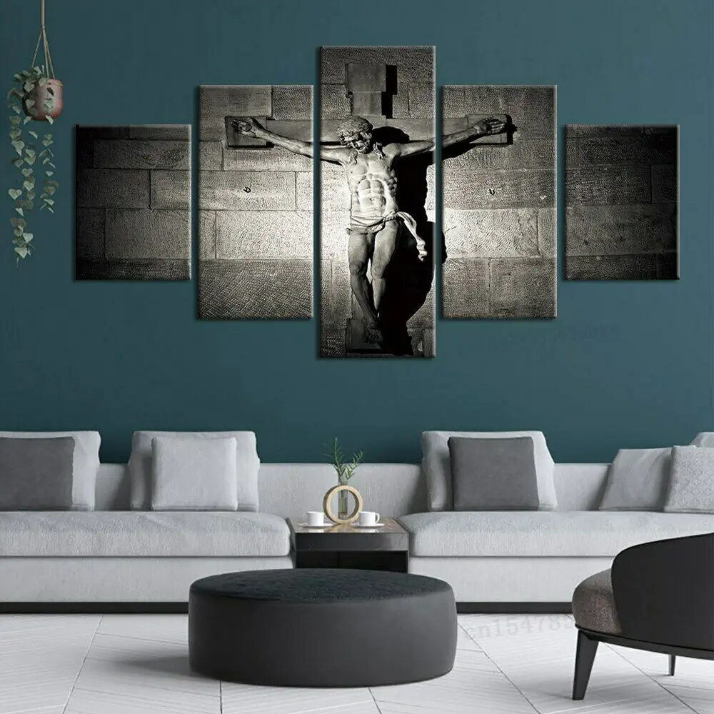 

5 Panel Religion Jesus Christ Canvas Picture Wall Art HD Print Decor Poster 5 Piece Pictures No Framed Paintings