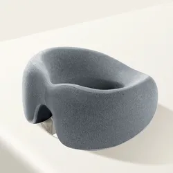 Ergonomic Memory Foam Face Down Pillow for Ultimate Comfort and Relaxation (Gray)