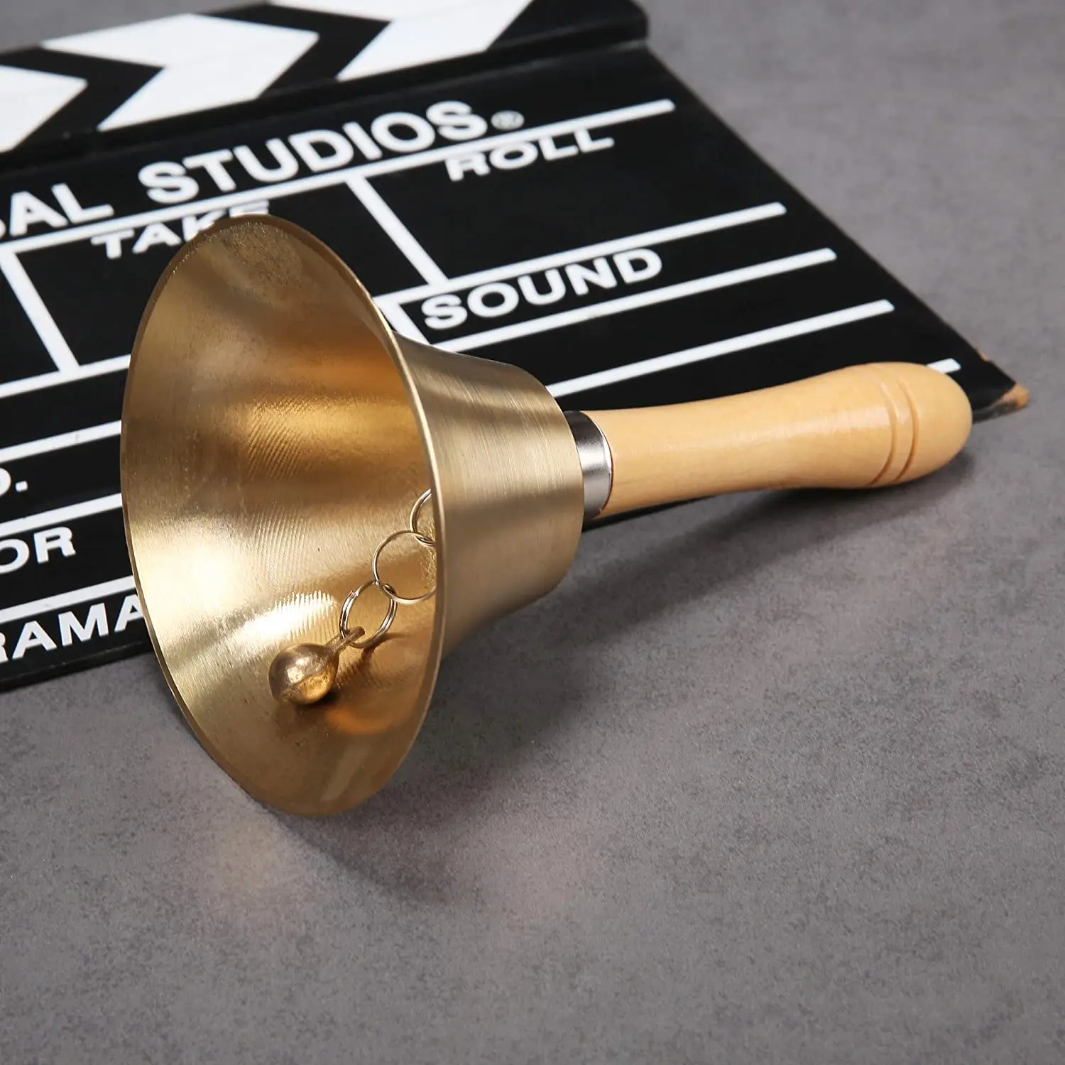 Hand Call Bell Solid Brass With Wood Handle 3.15 Inch and 4.3 Inch For Kids Adults hand call bell