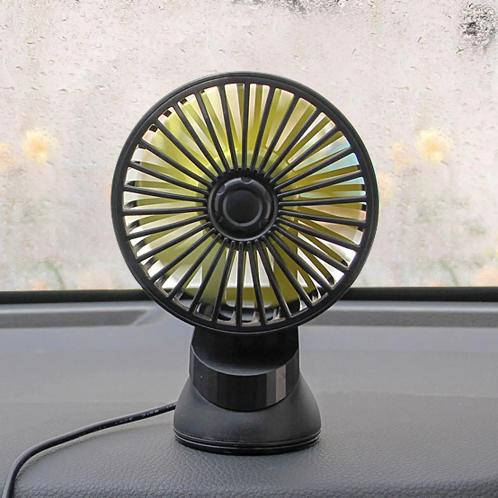 5V USB Fan Personal Fan Cooling Air Fan Low Noise for Car Dashboard Truck RV