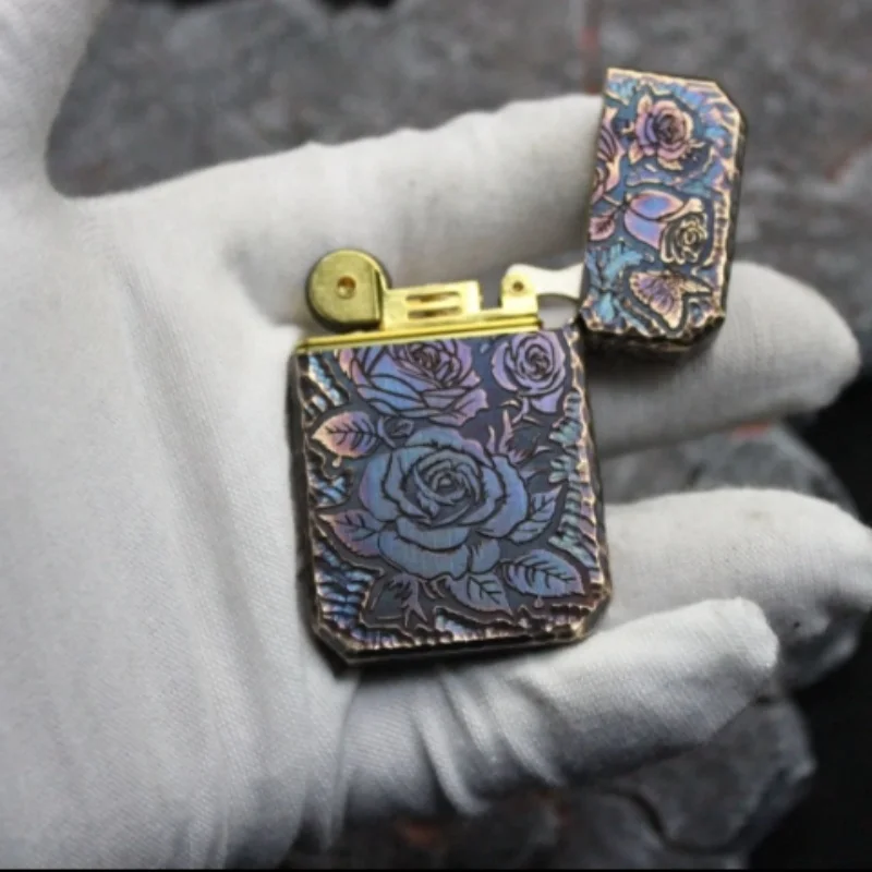(Heavy Armored Rose) brass limited edition, handmade lighter, collectible  lighter, high-end gift cigarette accessories,