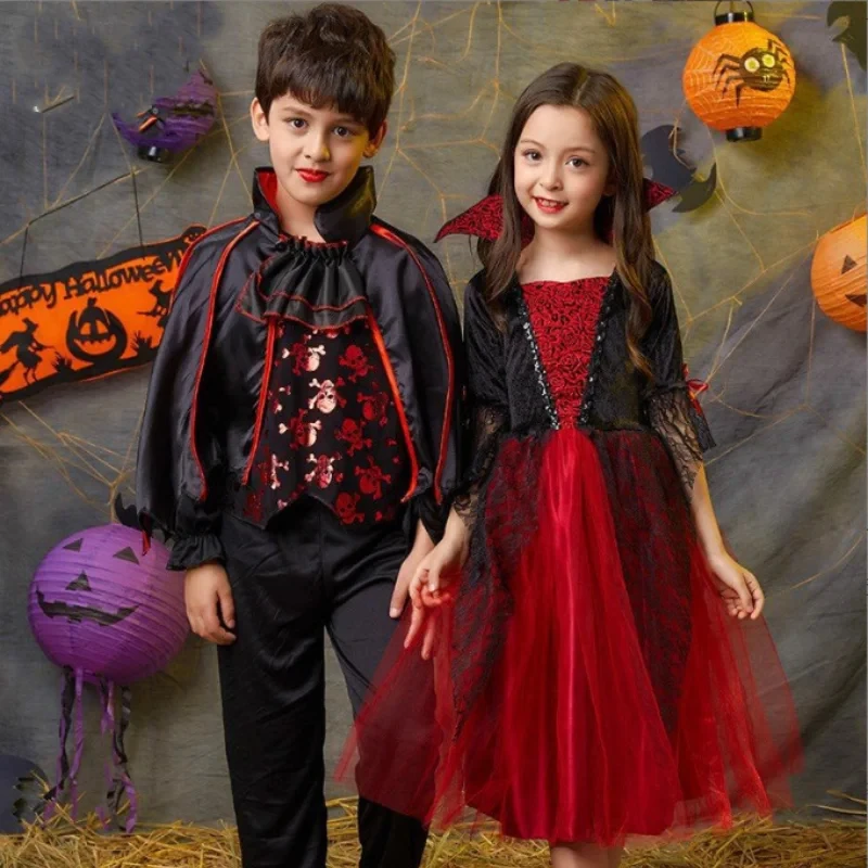 Kids Gothic Vampire Costume 5