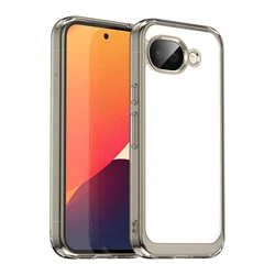 Colorful Transparent TPU Protective Phone Case Cover - Google Pixel 10a (Grey)