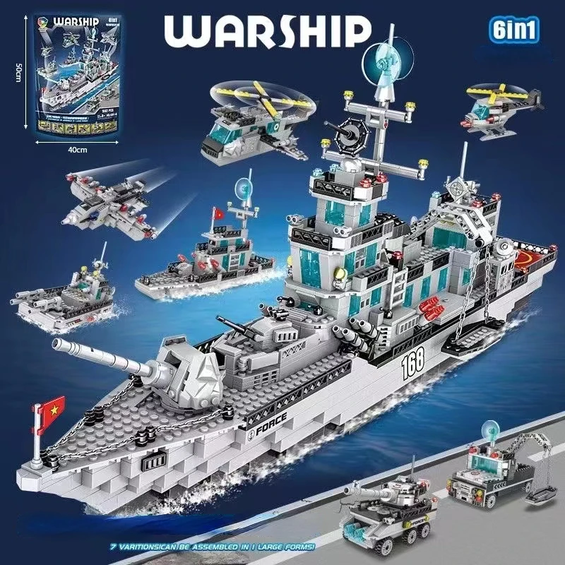 1682 pezzi compatibili con Lego Military Warship Battle Cruise Building  Blocks giocattoli modello Battleship mattoni di assemblaggio fai da te per  ragazzo - AliExpress
