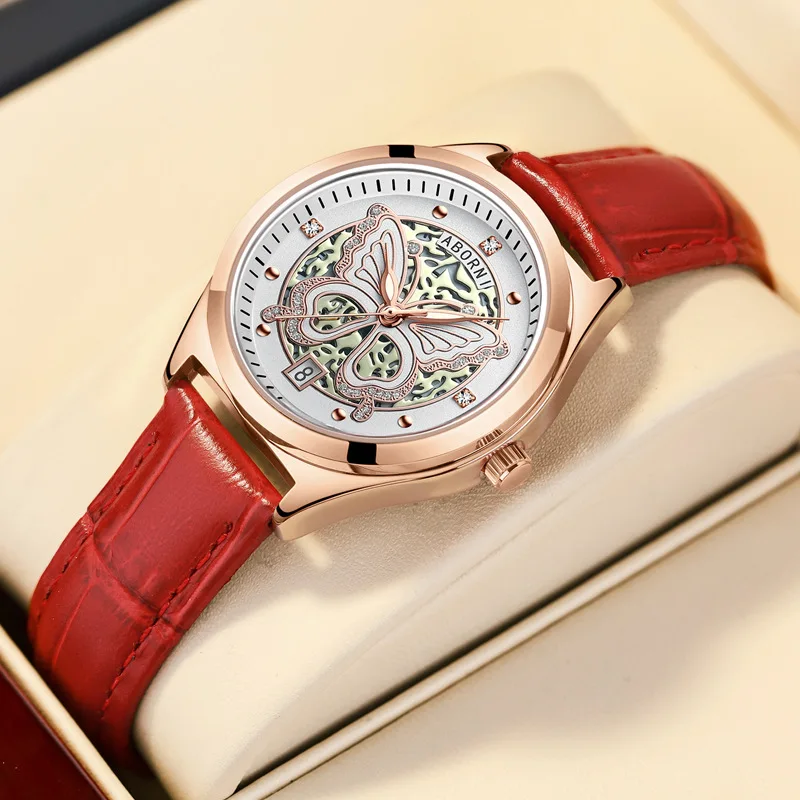 

Sdotter Casual Women Watches 2022 Fashion Quartz Dress Watch for Women Butterfly Simple-Dial Watch for Women Ladies Watch