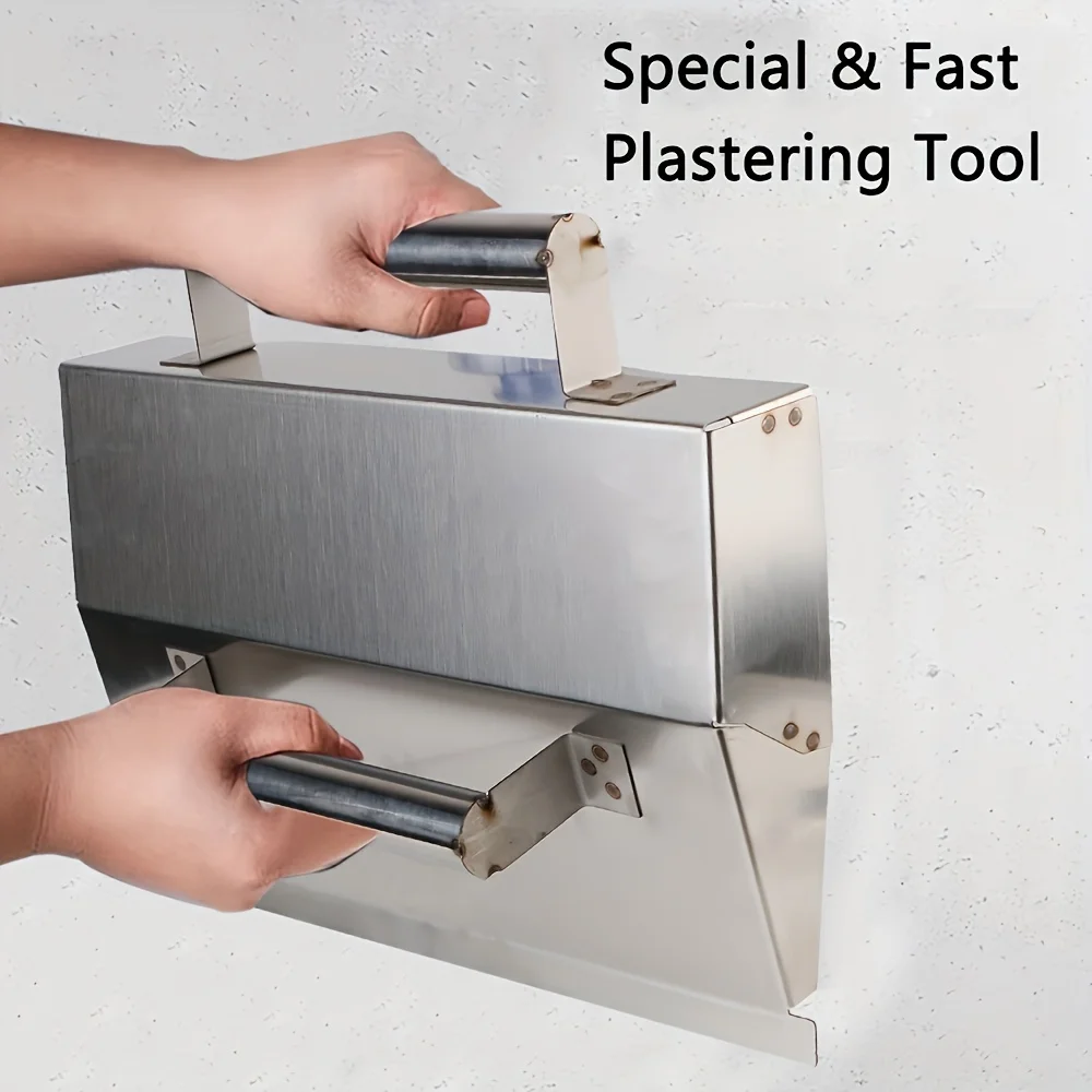 Manual Plastering Edge Machine-Stainless Steel Cement Mortar Trowel, Wall Smoothing Skimming Tool, Drywall & Masonry Hand Tool