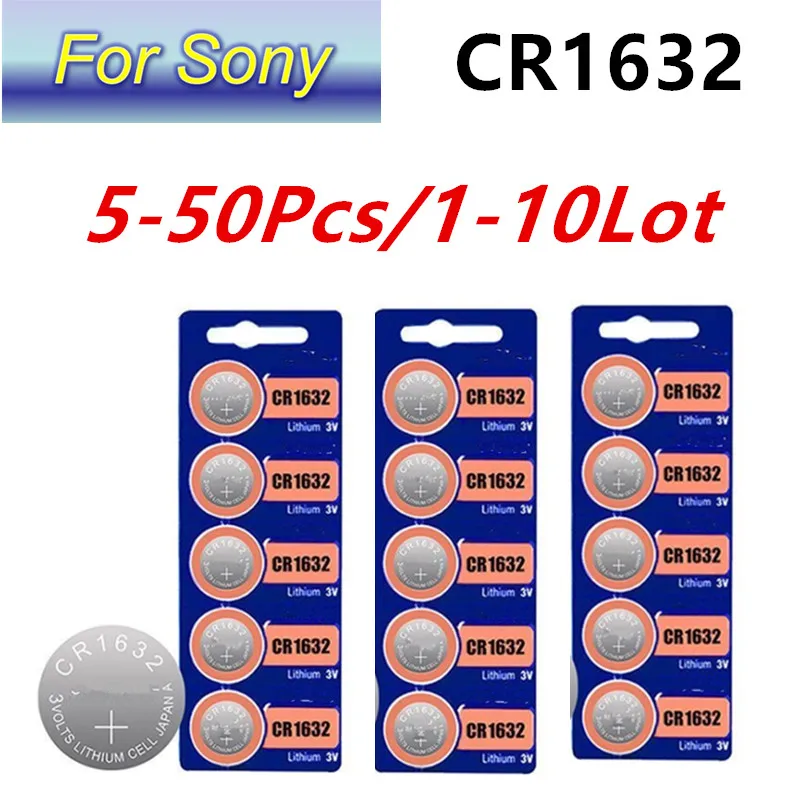 5-50pcs-Original-For-SONY-CR1632-Coin-Cells-CR-1632-DL1632-BR1632 ...