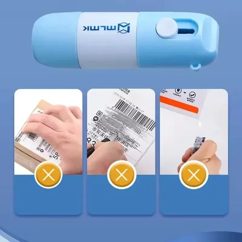 Thermal Paper Correction Fluid 20/10ML Unboxing Knife Portable Durable Data Identity Protection Fluid Eraser