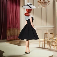 Original Retro Barbie Signature 1962, réplica clásica de muñecas, vestido negro de princesa, juguetes corporales de piedra de seda para niñas, colección especial - Imagen 6