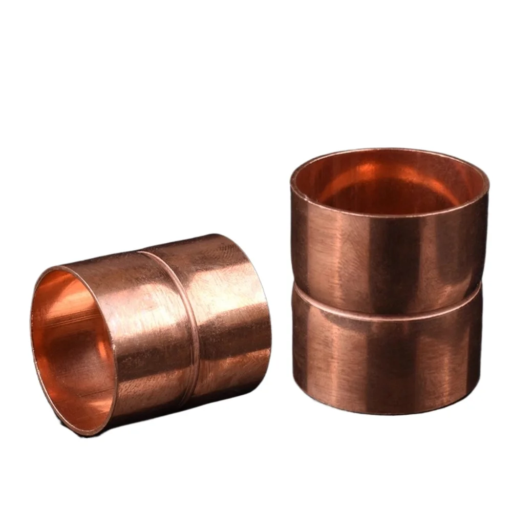 6.35-159mm Tube Weld Scoket Endd Feede Coupler Pure Copper Pipe Fitting Connectore Adater Air-Conditioning