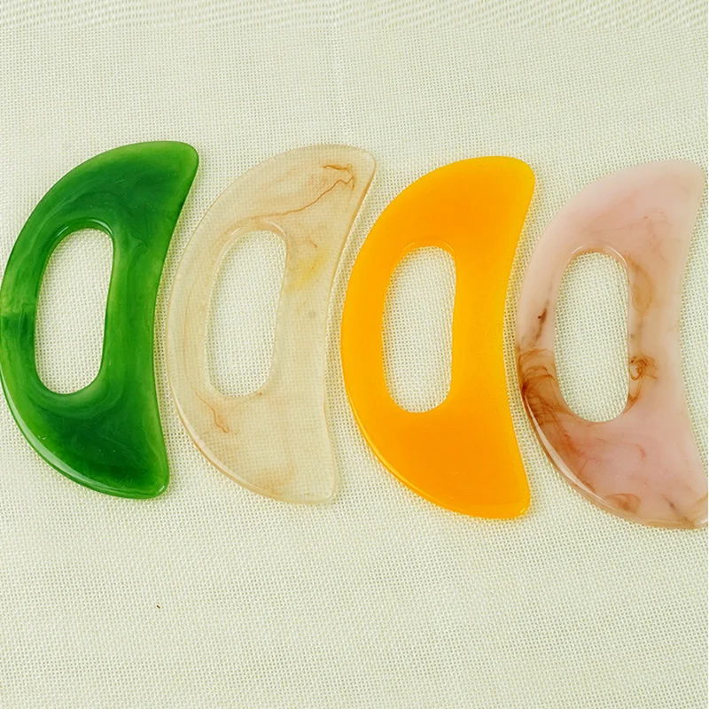 송진 얼굴 목 피부 마사지기, 구아샤 스크래핑 마사지 스크레이퍼, 침술 구아샤 보드, 침술 얼굴 눈 관리 스파 마사지 도구