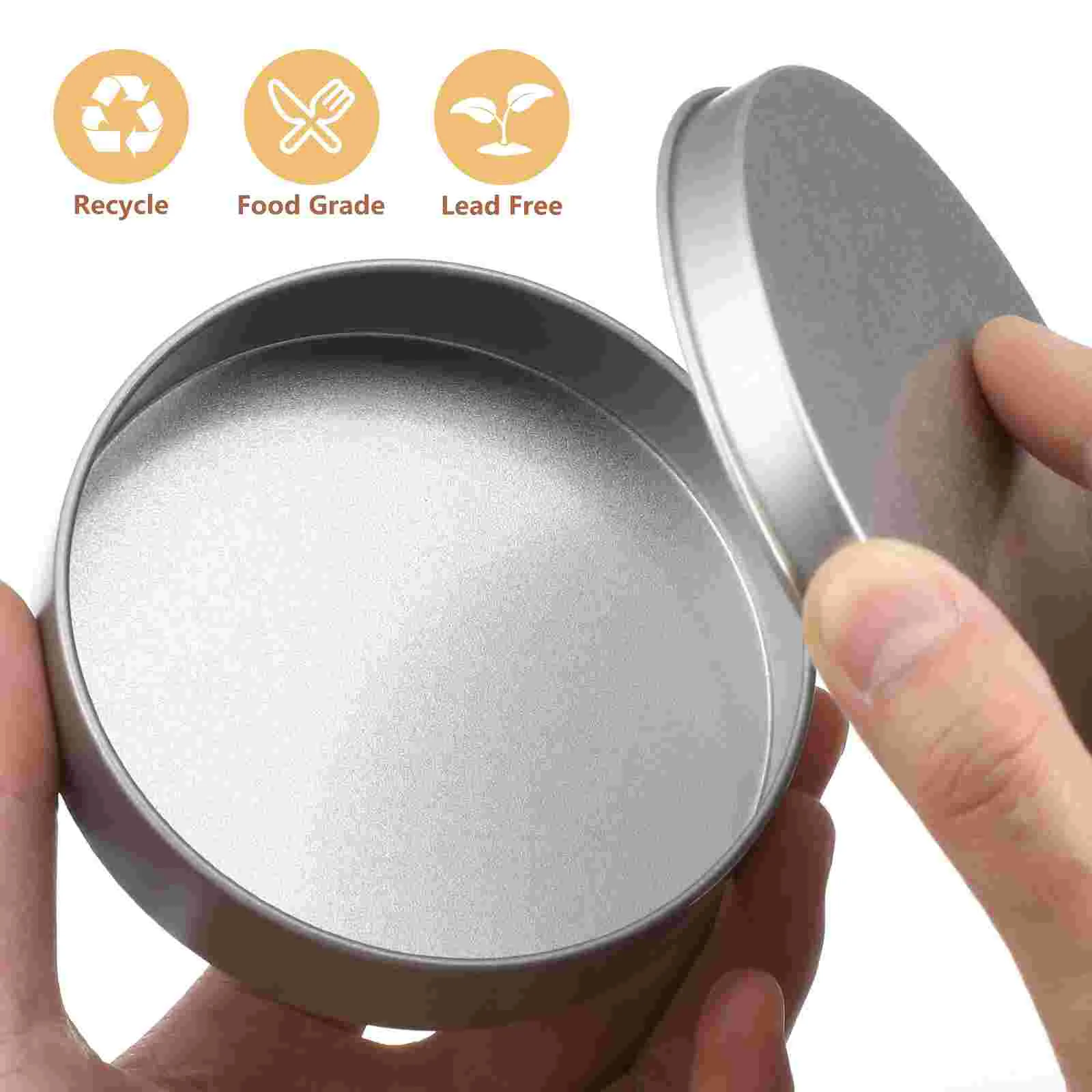 10pcs Candy Picking Game Tin Box Round Tinplate Candy Box Sealed Case Iron Snack Cases Sugar Cookies Biscuit Boxes Holder