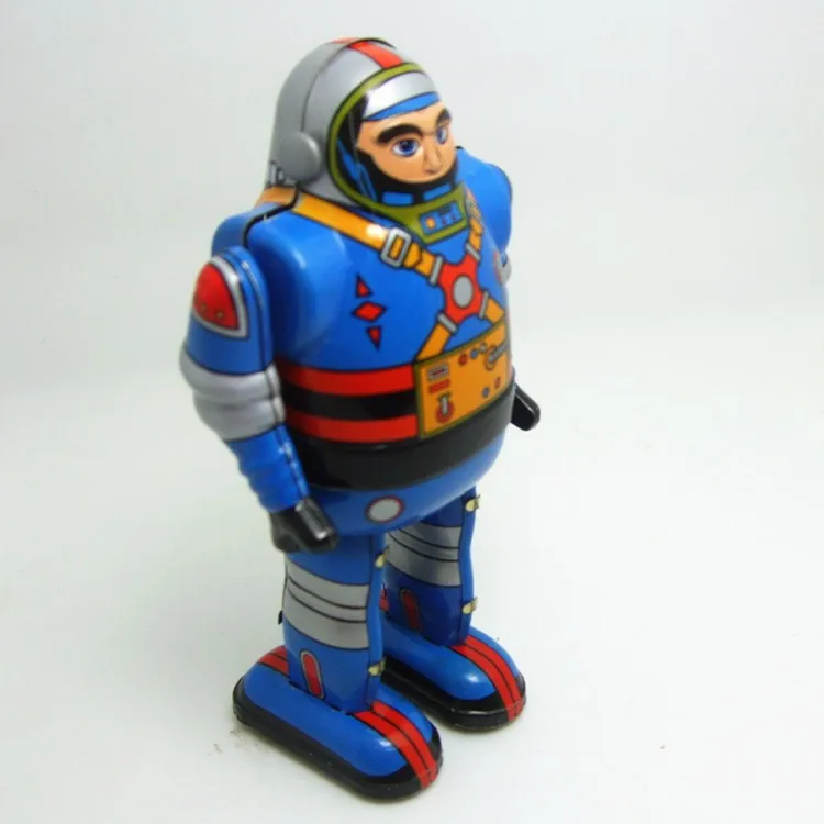 ブリキ玩具ロボット●WIND-UP WALKING ASTRONAUT Funny] Classic collection Retro Clockwork Wind up Metal