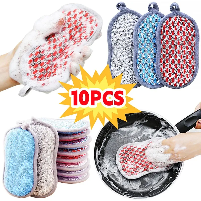 Premium Double-Sided Multi-Purpose Scrub Sponge for Kitchen and Household Cleaning