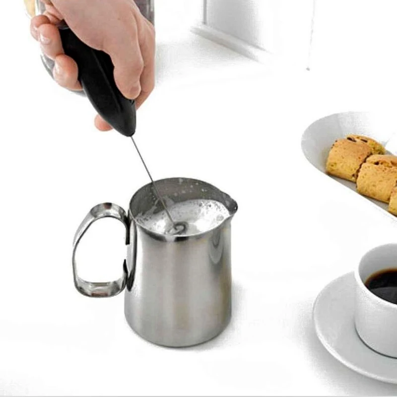 Milk Frother Electric Portable Mini Milk Foamer Coffee Cappuccino Foam  Maker Creamer Whisk Frothy Egg Beater Kitchen Accessory - AliExpress