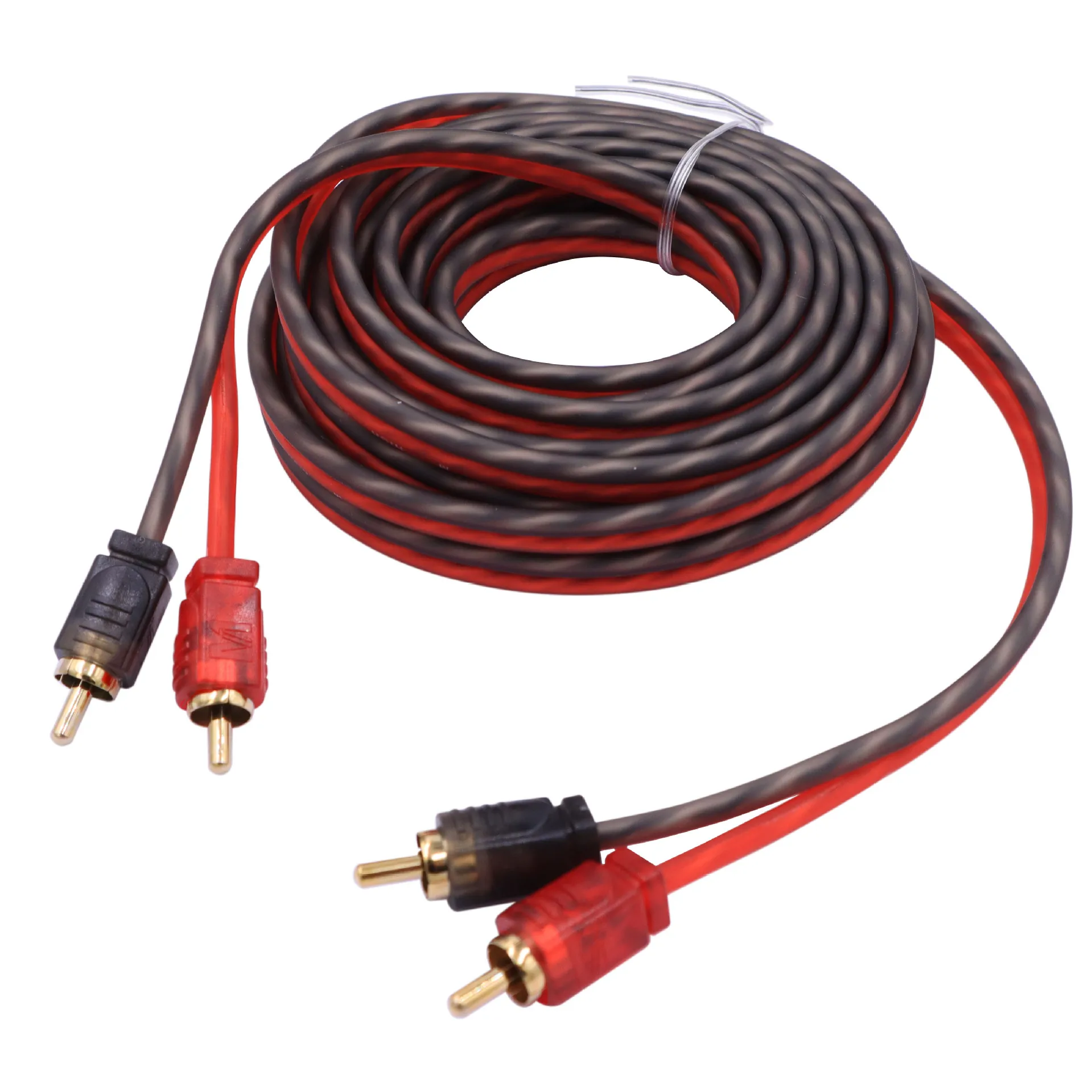 Car audio RCA cable amplifier 5m audio 2 Male to 2 male RCA wire cable car modification subwoofer signal