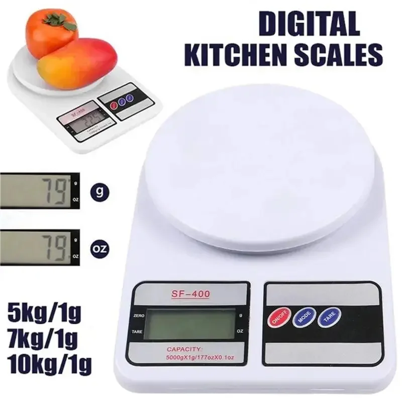 

5/10kg x1g Digital Scale Kitchen Electronic Food Scale Gram Electric Scales Postal Cooking Baking Cakes Kitchen Accessories