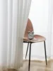 Popular Cheap Modern White Curtain Sheer with 100% Polyester Luxury Design for Bedroom Soft Light Airy Privacy Sheers for Living 1