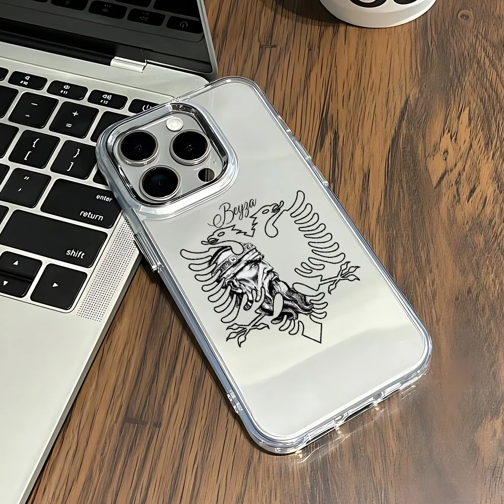Albanian Eagle Transparent Soft Phone Case