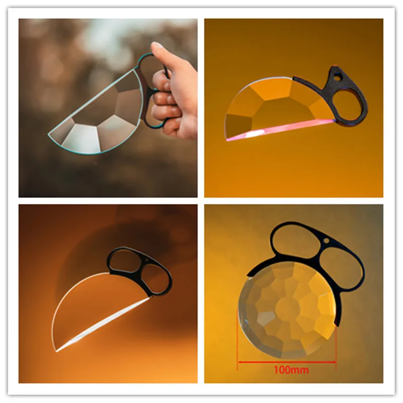Handheld Split Diopter Efeitos Especiais fx Filtro Caleidoscópio Lente Prisma Super Velocidade Acessórios para Câmera Dslr 77 mm
