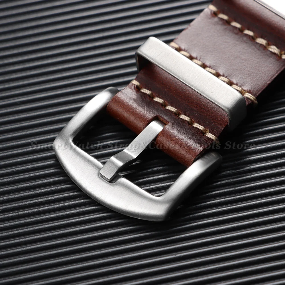 Premium Retro Genuine Leather Watch Strap - Men’s Replacement Wristband