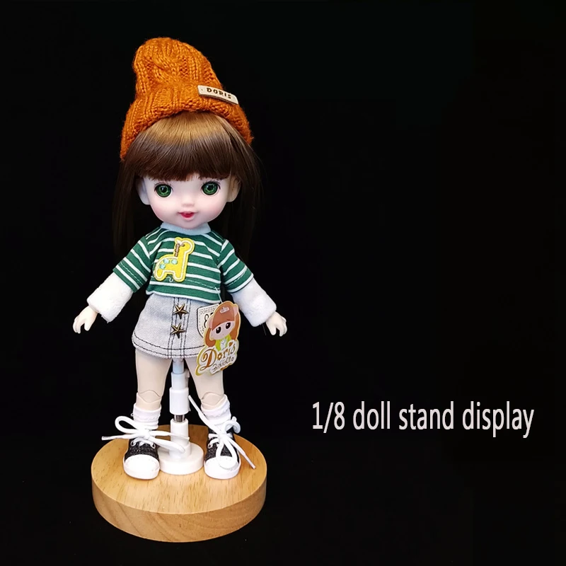 6 Supporti Per Bambole Regolabili - Altezze 20/25/35cm, Per Action Figure Da 12 A 28cm, Nero - Foto 3