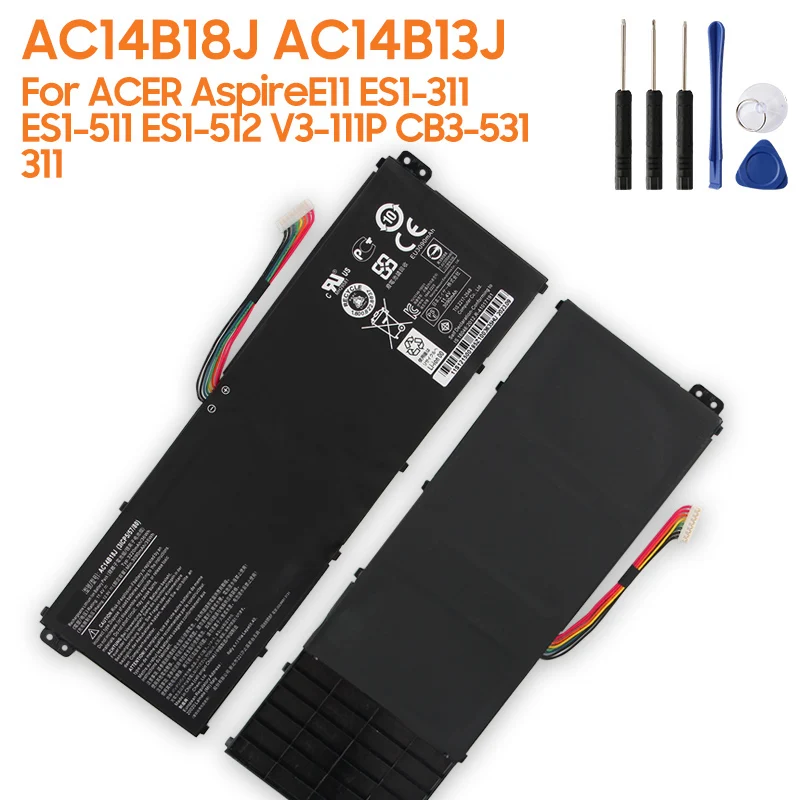

Replacement Laptop Battery AC14B18J AC14B13J For Acer MS2394 EX2519 N15W4 ES1-511 ES1-512 V3-111P CB3-531 AspireE11 ES1-311