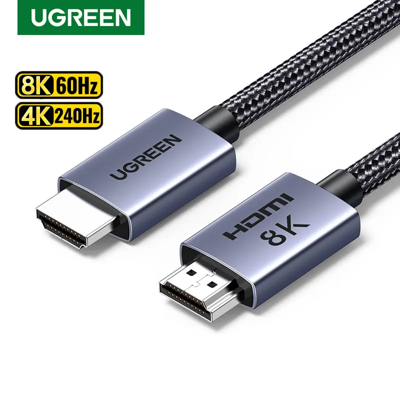 

UGREEN HDMI Cable 8K/60Hz for PS5 Xiaomi TV Box USB C HUB Ultra High Speed Certified 8K@60Hz Cable 48Gbps Dolby Vision HDCP2.3