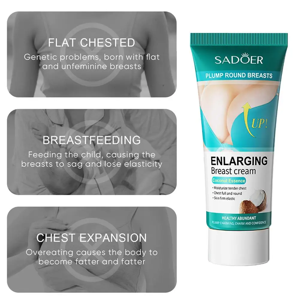 Breast Enlargement Cream SADOER Fast Growth Breast Enlargement Cream Lift Breast Improve Sagging Massage Chest Rapidly Body Moisturizing Smooth