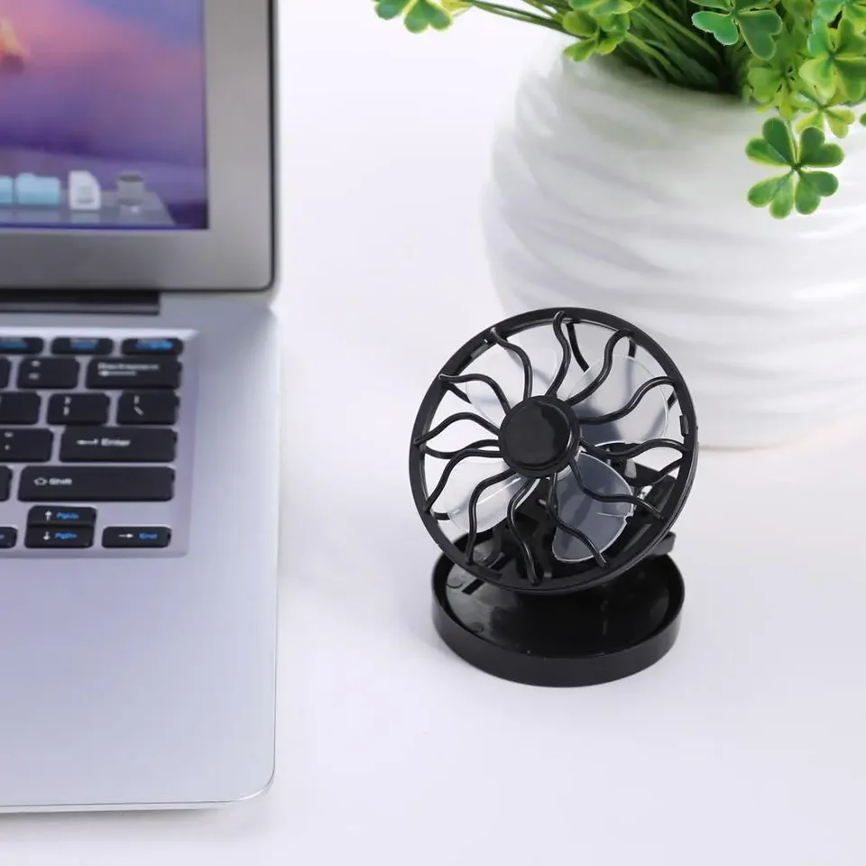 Portable Solar Powered Clip-On Camping Fan