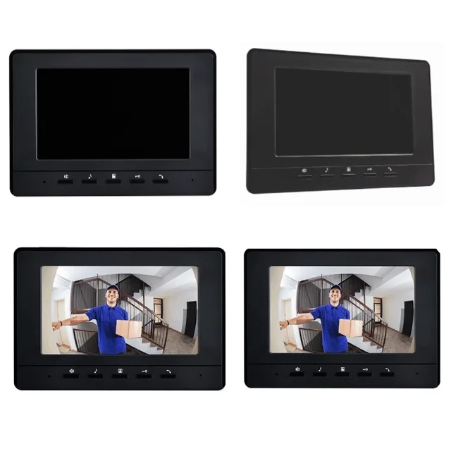 1-2 Units Apartment Video Doorbell Intercom System For Home Building Flats Security Video Door Phone Monitor Doorbell 5