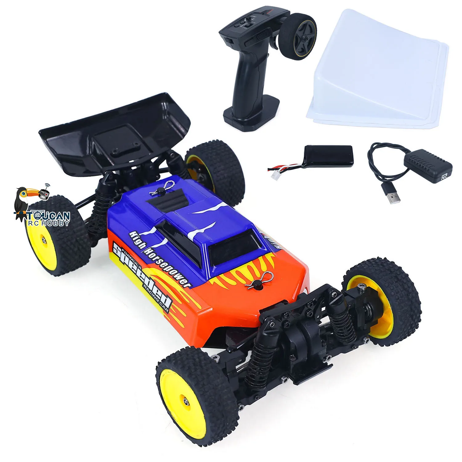 Auto Elettrica Telecomandata Fuoristrada 2401 45KM/H 35KM/H Alta Velocità RTR 1/24 Modello RC con Alberi di Trasmissione CVD e Telaio in Metallo - Image 2