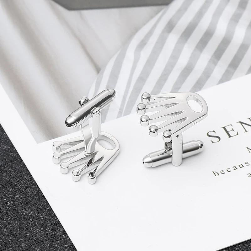 Mens Vola Crown Brass Cufflinks - Gold  Rose Gold Jewelry Accessories