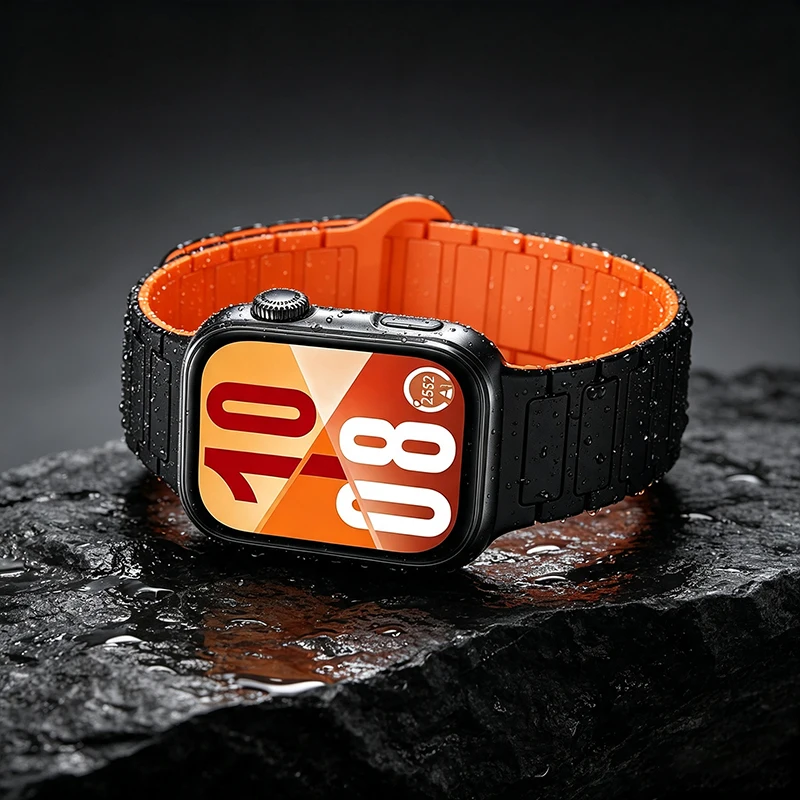 Magnetic Silicone Sports Bracelet Replacement Wristband