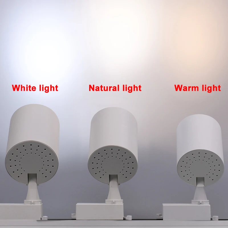 Set Ceiling Led Track Light Spotlights COB Track Lighting Wall Rail Spot Lights System 20/30/40W Clothing Shop Home Lamp 220V