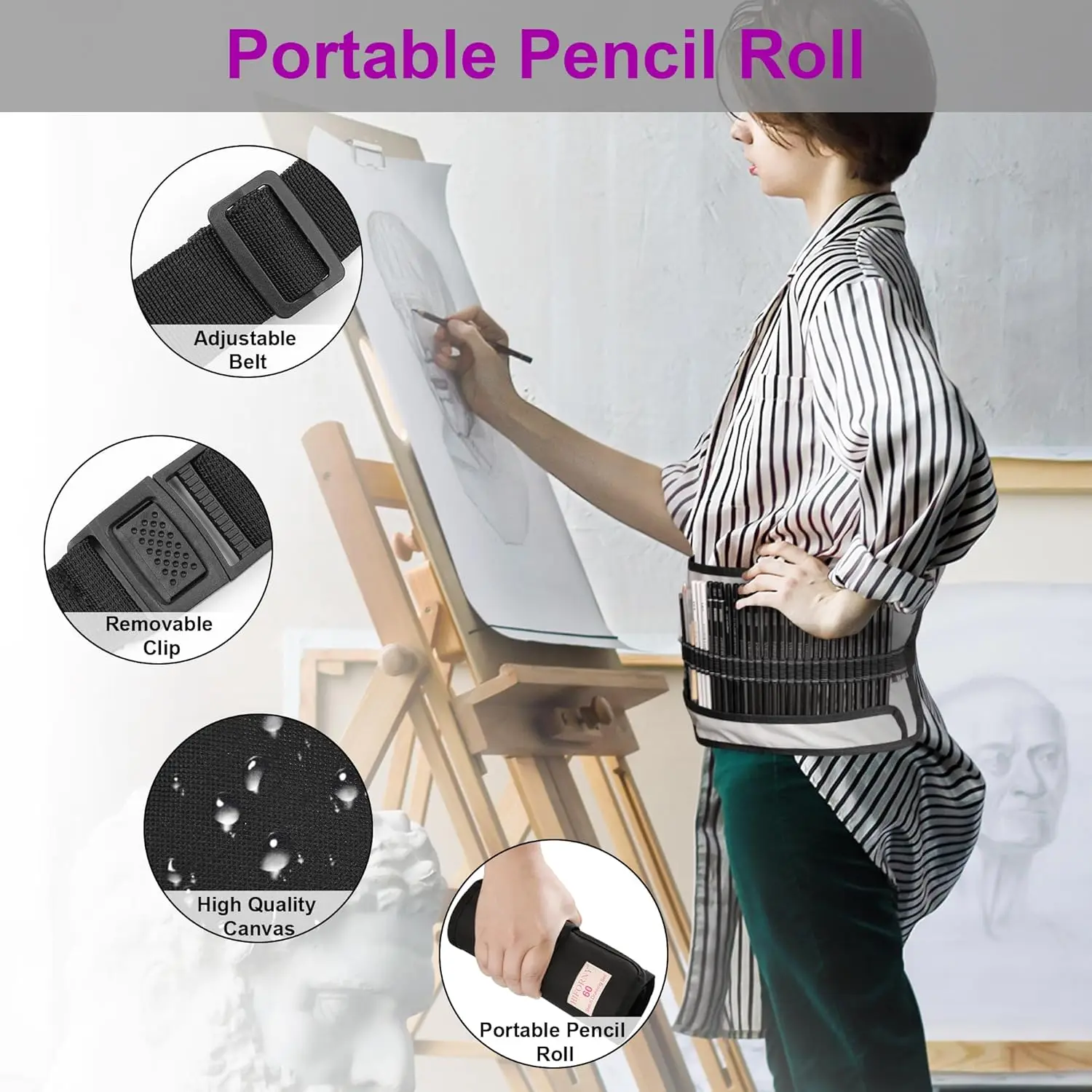 60 Pcs Drawing Kit Sketching Pencil Set Sketch Pencils Art Supplies with 3-Color Sketchbook Graphite Charcoal Drawing Pencils sketching pencil set sketch drawing art set