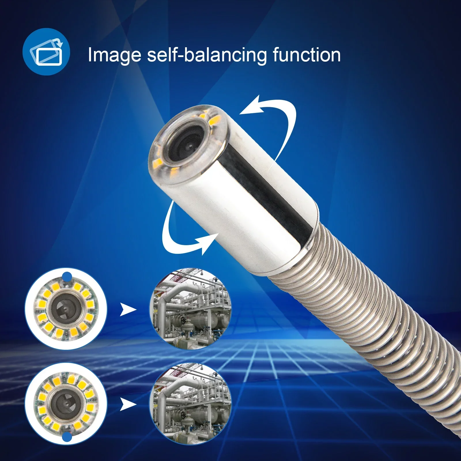 Sewer Pipe Inspection Camera Head 23MM 512HZ Sonde Transmitter+Self Leveling Balancig Drain Industrail Endoscope Waterproof IP68 4