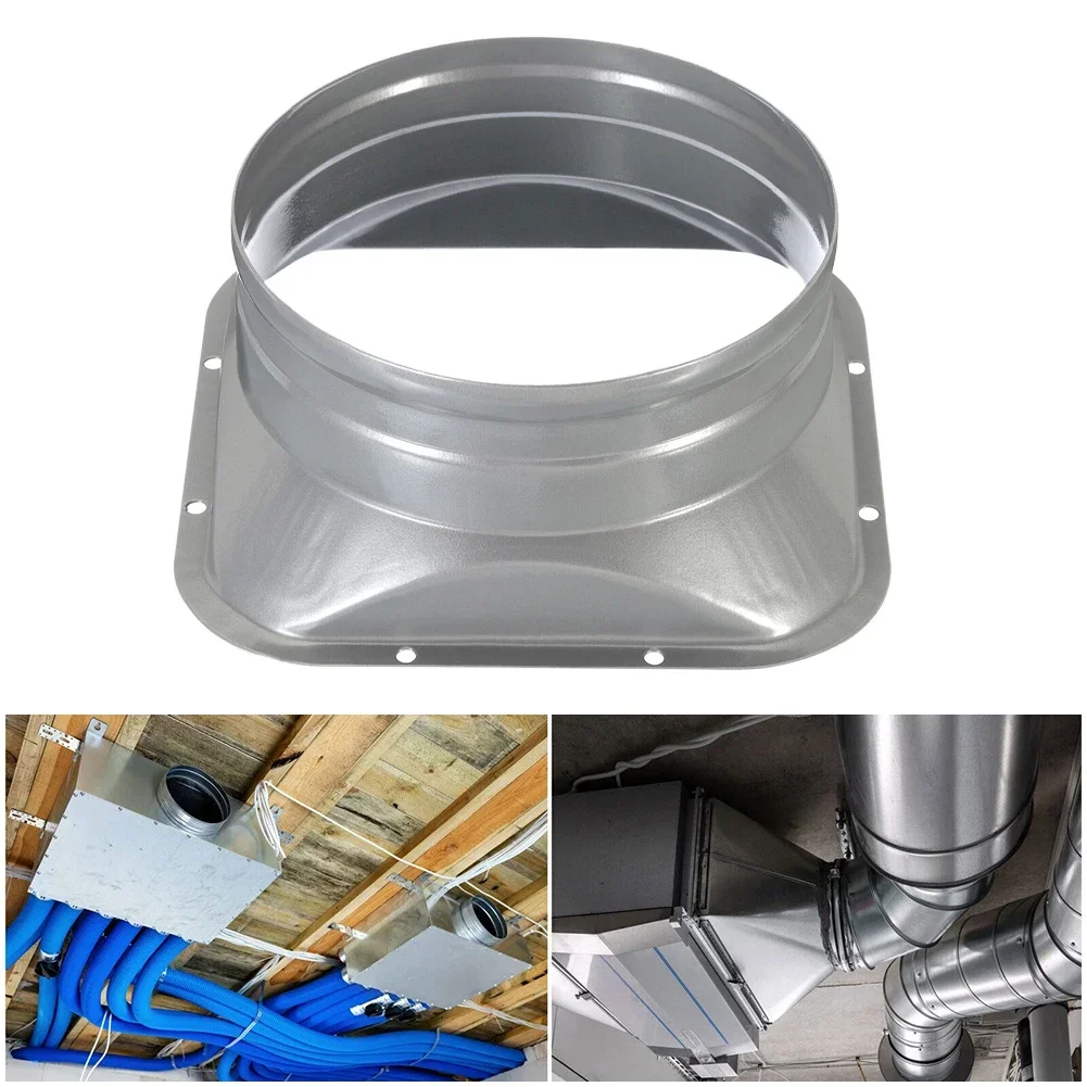 4-10inch Round Pipe Air Vent Flange Seat Metal Tube Air Ventilation Hose Connector Exhaust Duct Fresh System Vent Hardware
