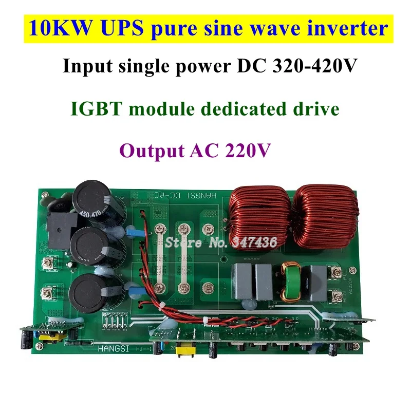 48V 10Kw Ups Inverter A Onda Sinusoidale Pura Ac 220V Igbt Solar Car Potenza Continua 10Kw Alimentatore In Ingresso A Piena Potenza Dc 320-420V