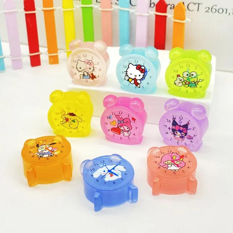 

Sanrio Hello Kitty Cinnamoroll Pompompurin My Melody Kawaii Cartoon Alarm Clock Glow-in-the-dark Jewelry Accessories Cute Toys