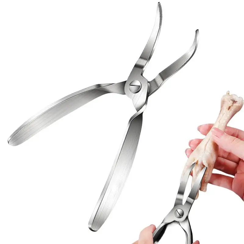 Chicken Claw Deboning tools Heavy Duty Boning Scissors Ergonomic Design Bone Shaving Pliers For Chicken Feet Duck Feet And Meat