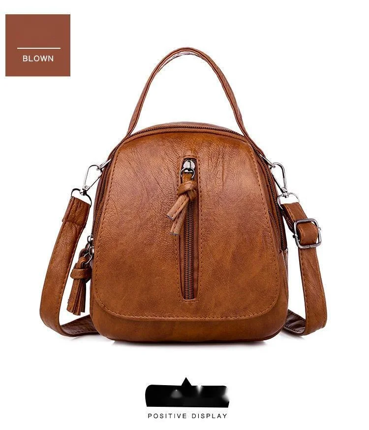 New bag for women's crossbody bag, fashionable and trendy mobile phone bag, soft leather feel, multiple compartments, single shoulder bag, zero wallet_voghion.com