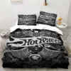 3D Hot Wheels Racing printed bedding set pillowcase quilt cover bedspread set children's room bedding set luxury birthday gift 2