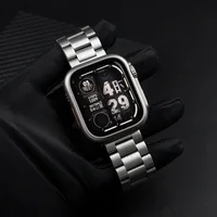 Changer vers Ultra boîtier + bracelet pour Apple Watch 46mm 42mm 44 45mm bracelet en métal et acier inoxydable pour iWatch série série 10 9 8 7 6 SE 5 5