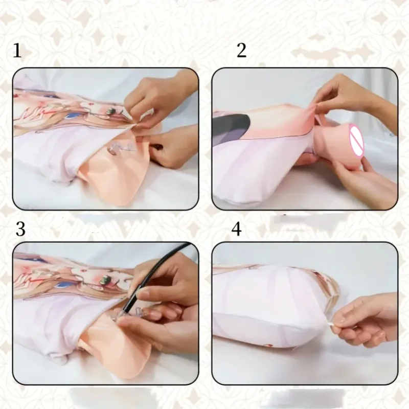 Sexy Inflatable Doll SM Erotic Pillow Can Be Inserted Into The Name of The Male Penis Stamina Exerciser Adult Fetish Sex Toys 18