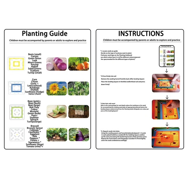 Színes Négyzetlábú Kertészeti Sablon Tartós Hosszú Távú Használatra Otthoni Kellékek - Image 5