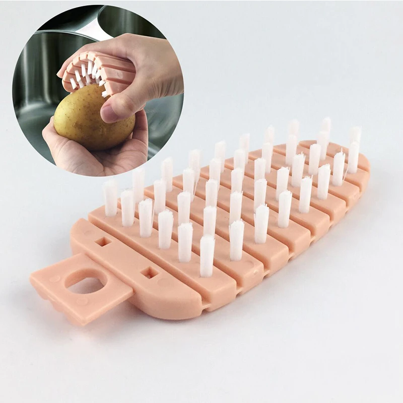 Multifunction Vegetable Fruit Cleaning Brush Flexible Potato Carrot Cucumber Cleaning Brush Kitchen Tools Accessories