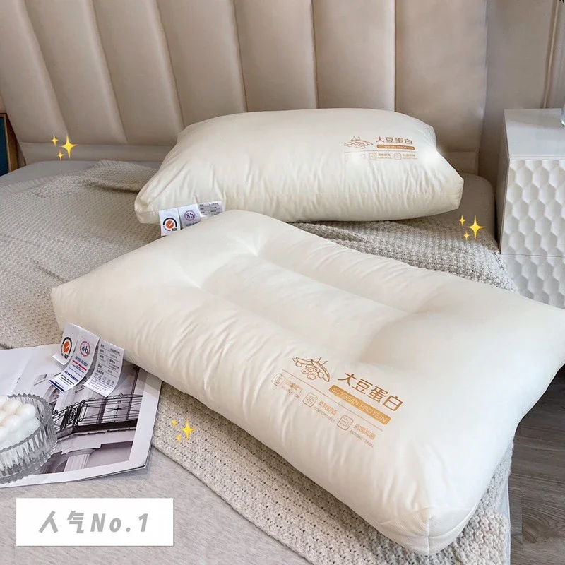 

New Bread Goose Down And Feather Bed Pillows For Sleeping 100% Cotton Cover Size King Natural P01 Throw Queen With Filling