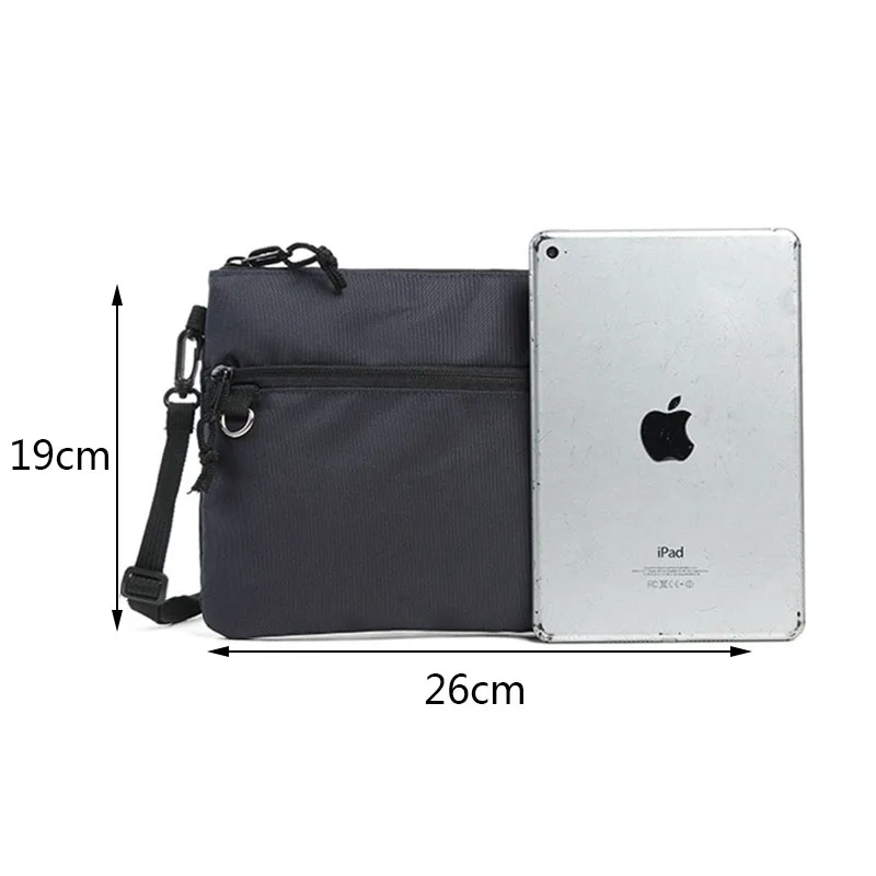 SLOW ブラックレザー メッセンジャーバッグ Black grained leather messenger bag