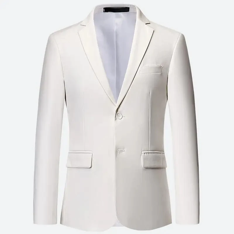 Formal Jacket Two Long Sleeve Korean Men's Blazer Office Clothing Wedding Blazer